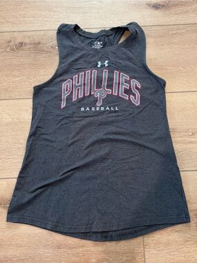 Under Armour Black Phillies Baseball Sleeveless Tee